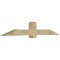 Ekena Millwork Eugene Rough Sawn Timber Gable Bracket, Douglas Fir, 84"W x 14"H x 6"D x 6"F, 4/12 Pitch GBW084X14X0606EUG00RDF - alternate 4